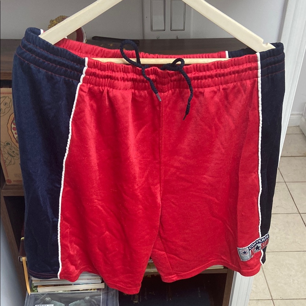 Vintage Converse All Star Red and Black Men's Shorts